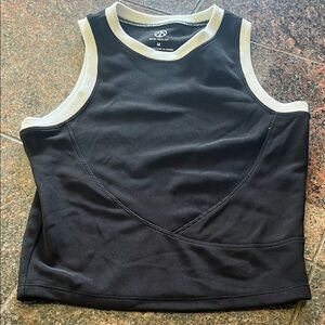 Stylish Black and Cream Tank Top